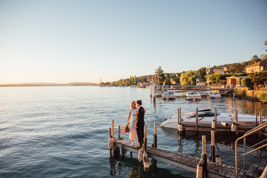 Romantische Hochzeit am Zürich See